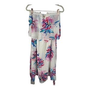 Yumi Kim Marina Dress Strapless Silk Floral Wild Impressions Coquette Garden S